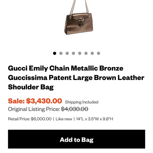 Authentic Gucci luxury bag - Picture 4 of 13